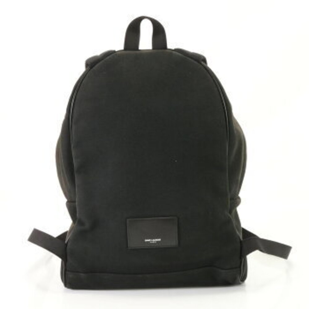 Saint Laurent canvas bag shoulder leather backpack Paris document business - Picture 6 of 14